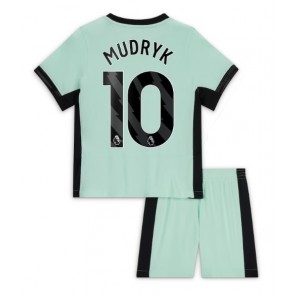 Maillot de foot Chelsea Mykhailo Mudryk #10 Troisième enfant 2023-24 Manches Courte (+ pantalon court)